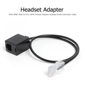 

Adapter RJ45 8P8C Male to RJ11 6P4C Female Audio Converter Cable Long Service Life Corrosion Resistance for Headset