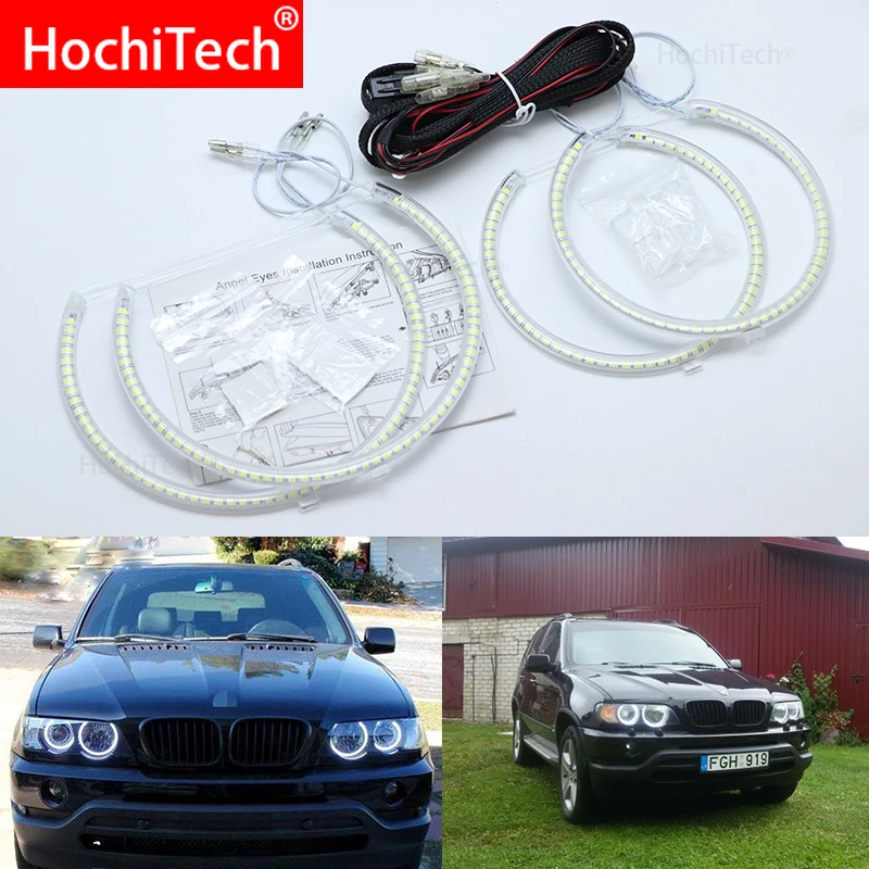 Для BMW E53 X5 2000 2001 2002 2003 Smd светодиодный комплект ангельские глазки отличное Ультра