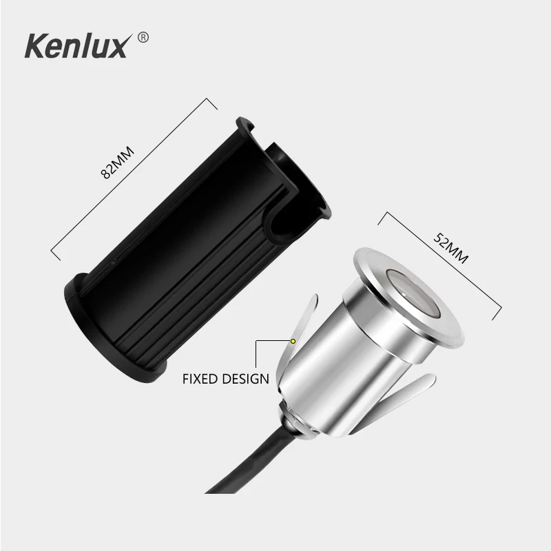 

Kenlux LED Inground Light 2W D52mm COB Aluminum Outdoor Underground Led Light high quality Path Floor Lamp Landscape Lighting