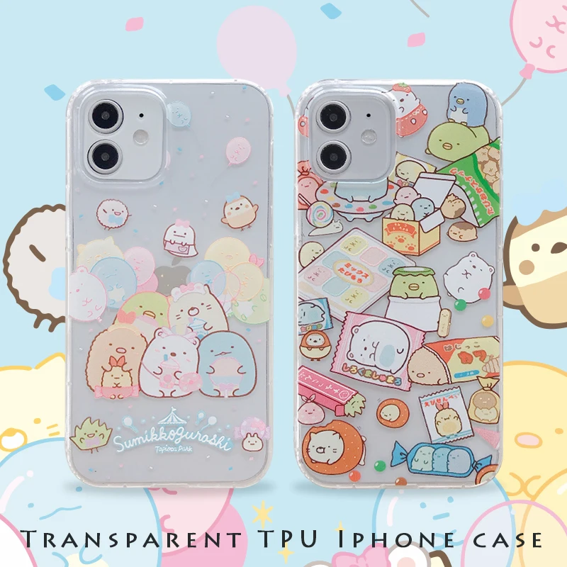 Японский мультфильм Sumikko Gurashi ТПУ силиконовый чехол для задней панели телефона