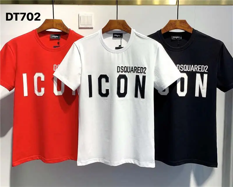 Новинка 2020 дизайнерская DSQUARED2 футболка D2 топы с круглым вырезом и коротким