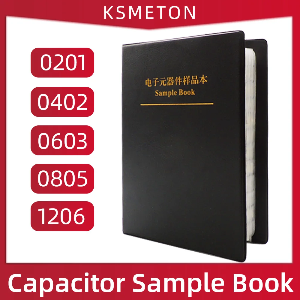 SMD Capacitor 0201 0402 0603 0805 1206 10uf 1nf 100pf 10nf Sample Book Kit Assortment Pack DIY