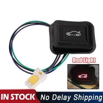 

1 Pcs Universal Car Rear Trunk Switch Luggage Door Light with Red Light Open Button For Toyota Audi BWM