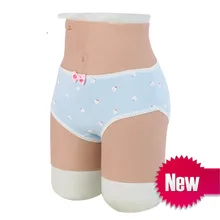 Транссексуал силиконовые проникающие искусственная вагина Брюки Искусственные накладные ягодицы латекс нижнее белье Трансвестит драгквин транссексуал