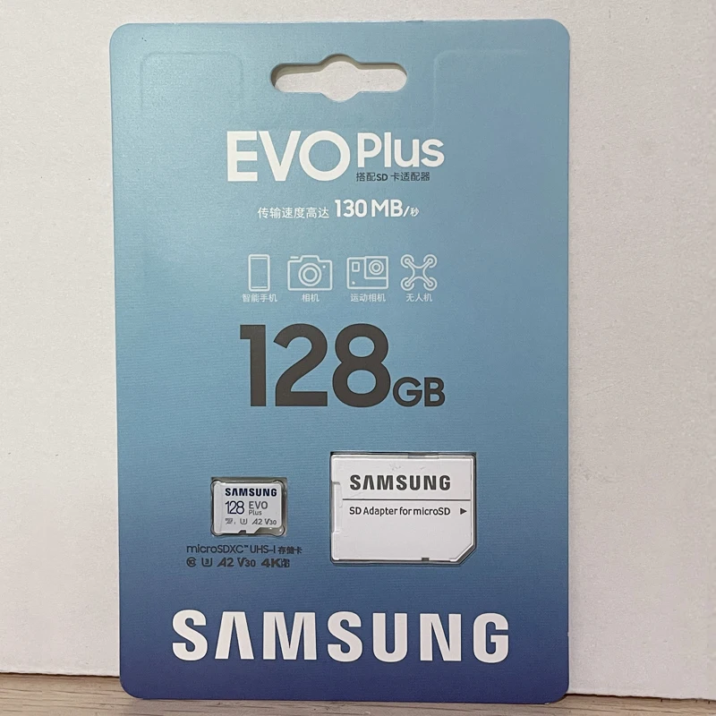 SAMSUNG New Product 64GB 128GB 256GB 512G TF(MicroSD) EVO Plus 4K U3 V30 A2 Read 160MB/s high-speed console tablet MEMORY card
