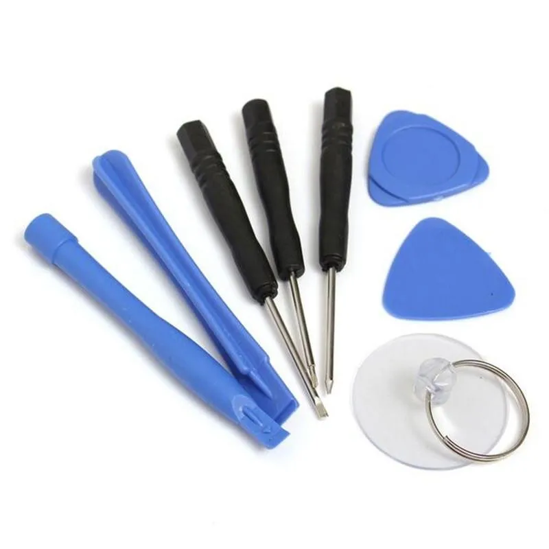 

100pcs/lot 8 in 1 Repair Pry Kit Opening Tools With 5 Point Star Pentalobe Torx Screwdriver For phone 4S 5 6 6S Plus