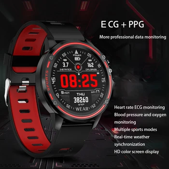 

New L8 Smart Sports Bracelet Watch Heart Rate ECG Step Explosion Model Black Technology Full Tentacle Bracelet