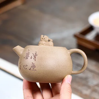 

Handmade undressed yixing teapot ore mud kung fu kettle