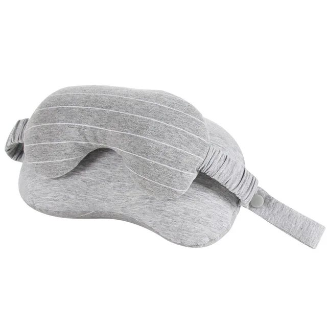 Light gray Новая модель для детей с несколькими функциями 2 em 1 mаscara de olho travesseiro de pescocos aeronaves escritório aer - Цвет: Light gray