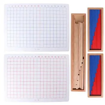 

Montessori Addition and Subtraction Wooden Panel Toys Calculus Mathematics Kids