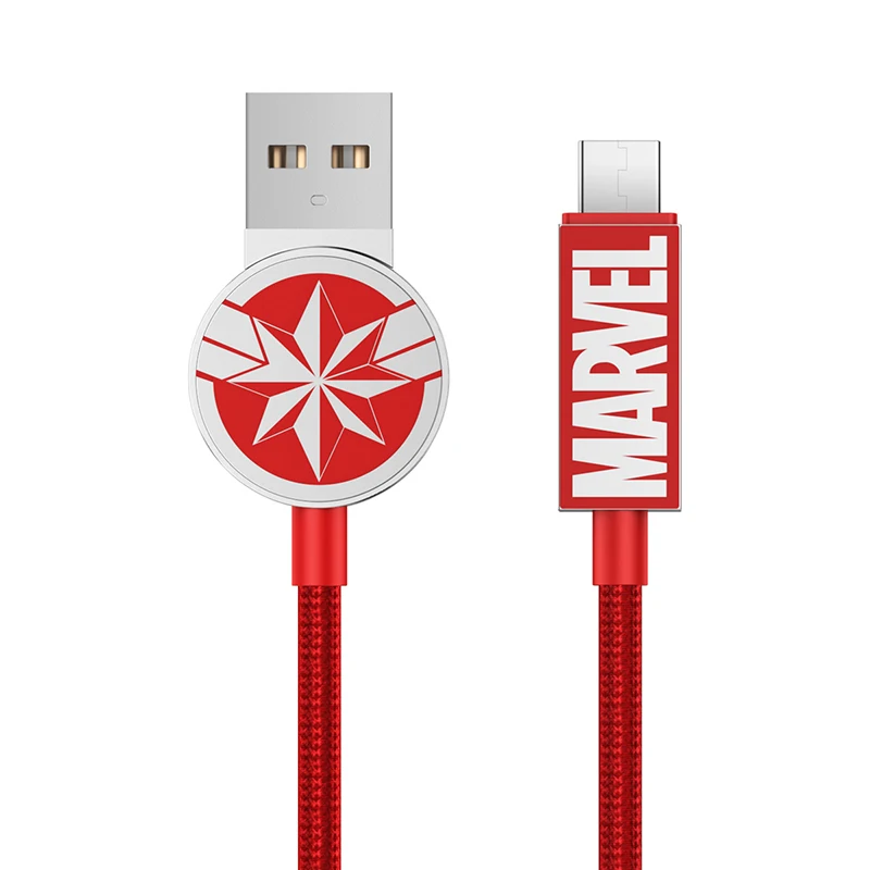Зарядный кабель Американского героя usb type-C кабель для быстрой зарядки красный черный кабель для передачи данных - Тип штекера: Европейский Союз (ЕС)