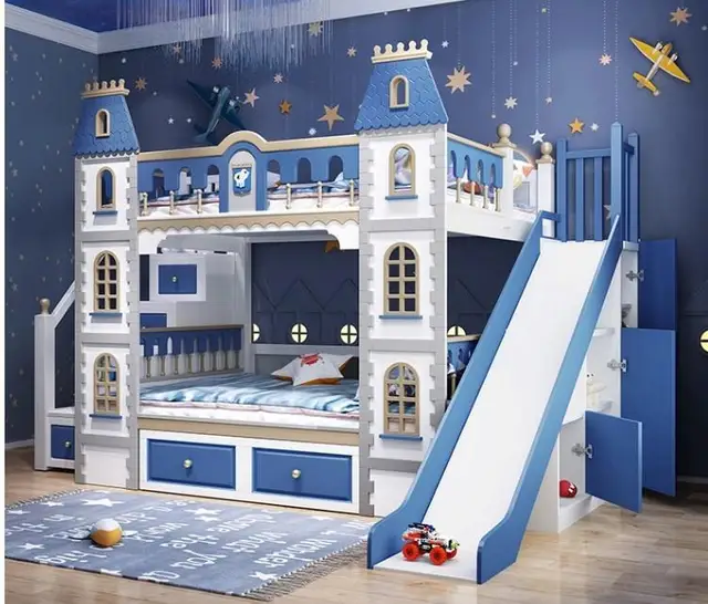 Solid Wood Bunk Bed Princess Girl Dream 