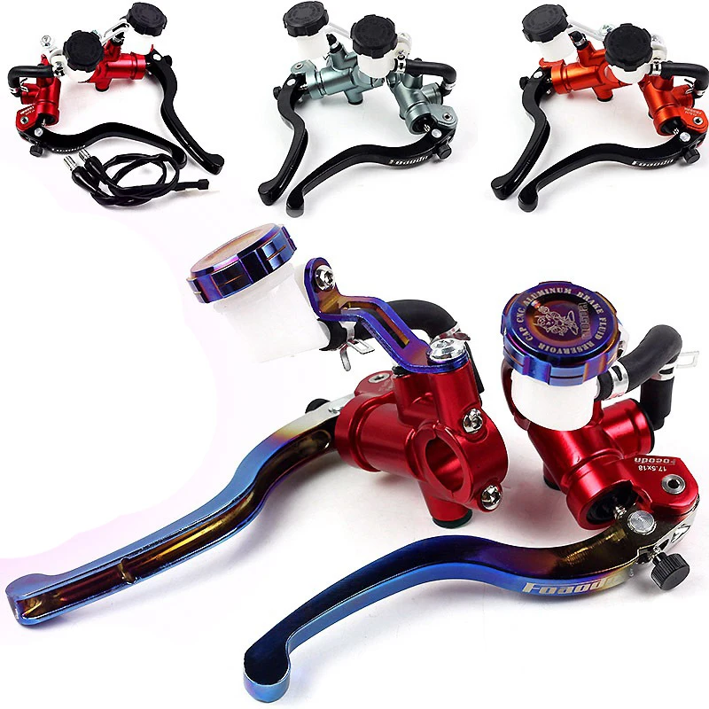 7/8-inch Universal Motorcycle Brake Handles Handlebars Hydraulic Clutch Master Cylinder Levers for HONDA Yamaha clutch brake lever set