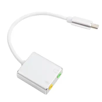 

Aluminum Alloy Type C External Stereo Sound Card Audio Adapter 3.5mm EZ1247 on sale Hot 2019