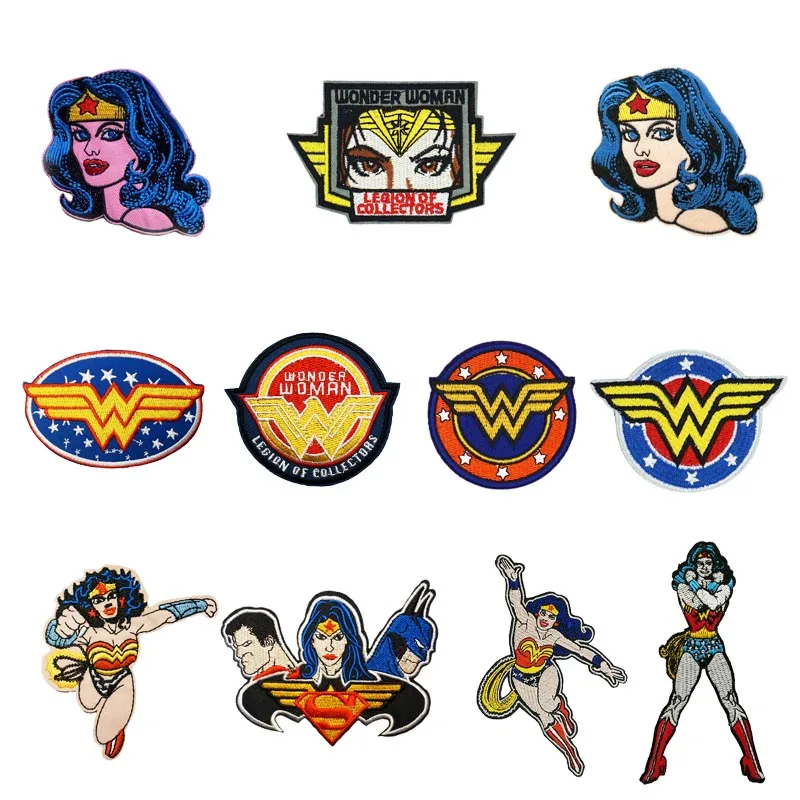 

Wonder Woman W Shield Logo Batman Patches Diana Amazon Princess DC COMICSbadge Costume Supplies