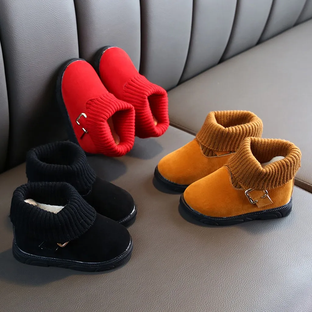 Зимние Ботинки для новорожденных; теплые однотонные зимние Ботинки для маленьких девочек; Повседневная обувь; Botas Bebe Nina; Ботинки
