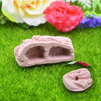 

twin hole Concrete Ecological ant nest Gypsum rockery pet ant castle landscaping workshop for ant laying egg or food storage