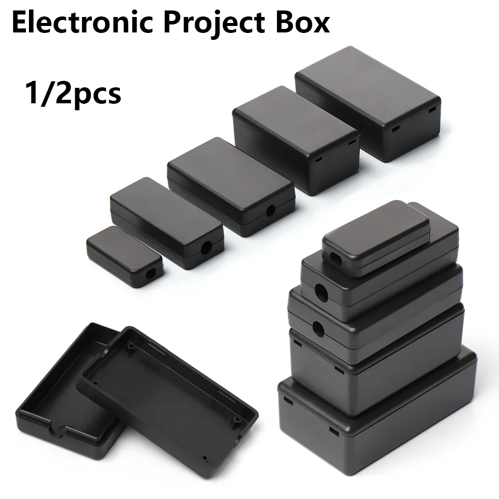 

1/2PCS Electronic Project Box ABS Plastic Case DIY Waterproof Cover Project Enclosure Boxes Hot Instrument Tools Accessories