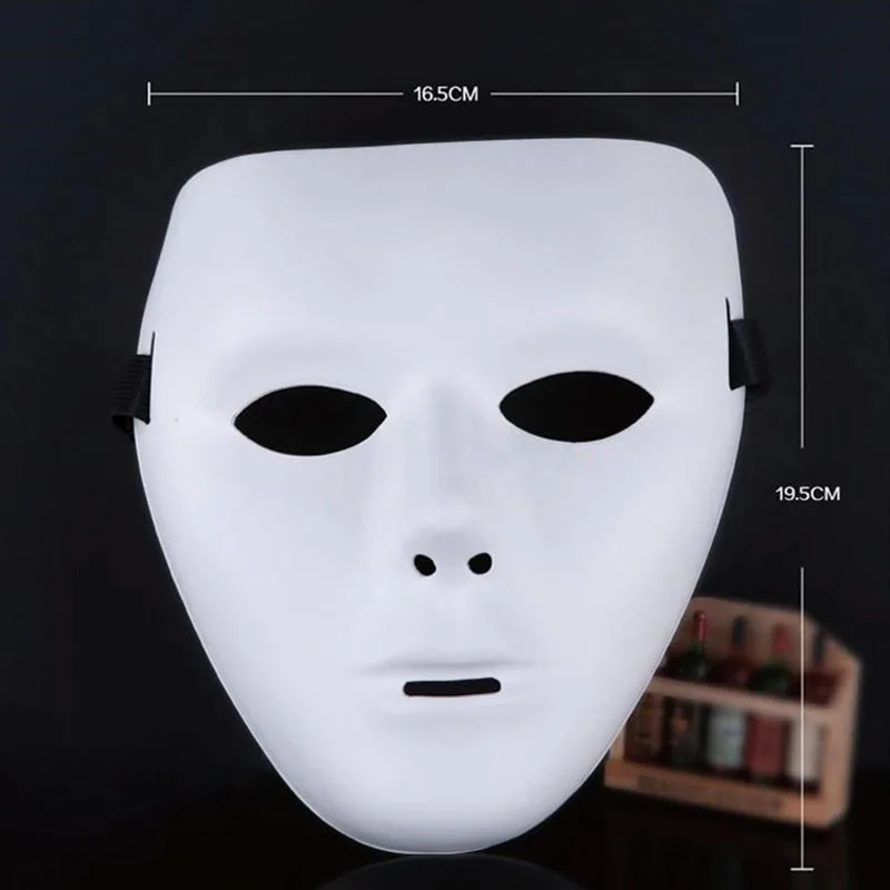 Пластиковые анфас Jabbawockeez танцевальный костюм команды маска вечерние реквизит на Хэллоуин AUG889
