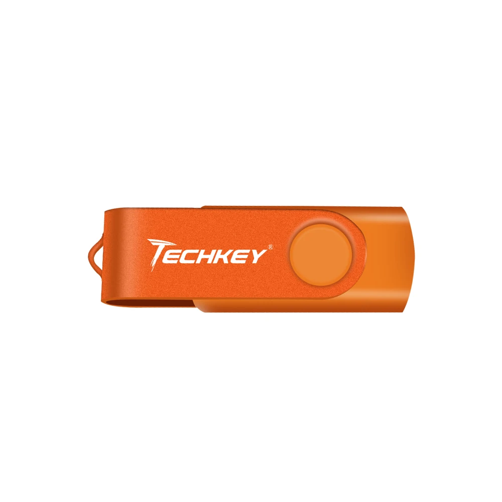 orange Usb флеш-накопитель 32 ГБ флешка Techkey 4 ГБ 8 ГБ 16 ГБ флэш-накопитель usb usb-ключ реальная емкость usb 2,0 u-диск для ПК - Цвет: orange
