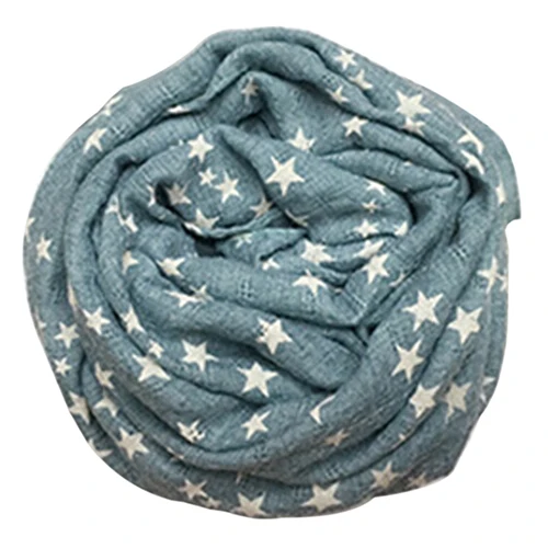 Весенне-осенний детский хлопковый шарф для девочек и мальчиков; детская теплая шаль со звездами и пентаграммой; осенне-зимние подарочные накидки; мягкий шарф