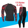 Men's Thermal Underwear Set Motorcycle Base Layer Winter Warm Tight Long Shirts & Tops Bottom Suit t shirts and pants trousers ► Photo 1/6