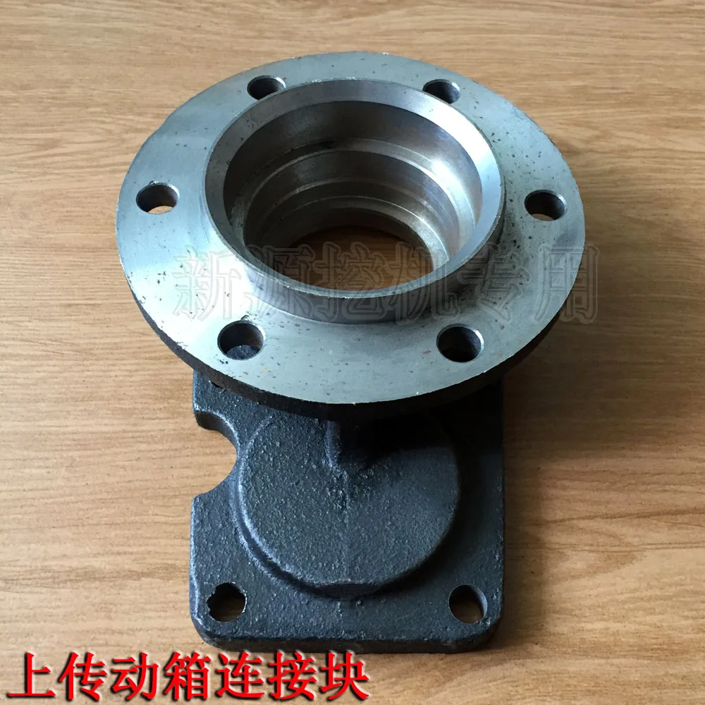 

New source wheeled excavator XY65 75 transmission box transfer box connection block two-axis rear cover original