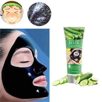 

Pure Cucumber Nutrient Solution Nose Facial Peel Off Sheet Blackhead Remover Mask Pore Cleanser Mud EX Pore Strip Face Mask 1Pc