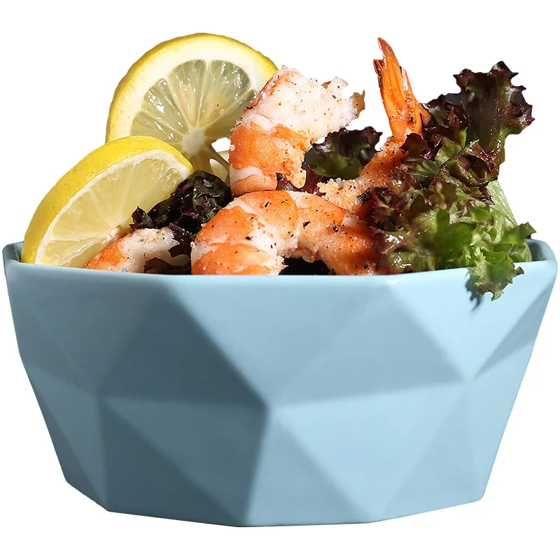 8-керамический Творческий салатник фруктами дома лапши миска для десерта, завтрака риса матовый Северная Европа
