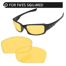 Papaviva кристально-желтые Сменные линзы для Fives квадратные солнечные очки Рамка UVA и UVB Защита