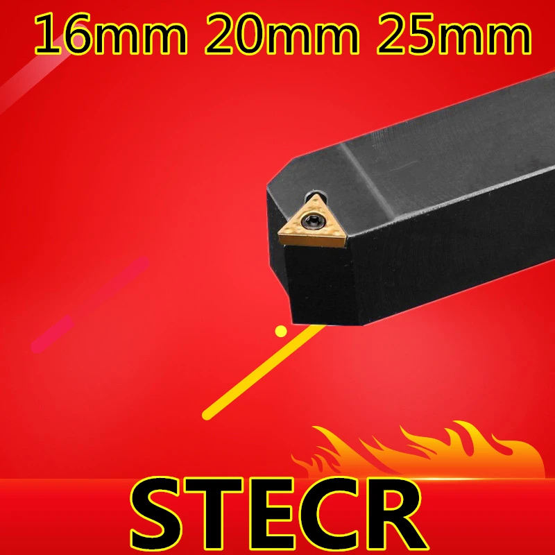 

STECR1616H11 STECR2020K16 STECR2525M16 Metal Lathe Cutting Tools Lathe Machine CNC Turning Tools External Turning Tool Holder