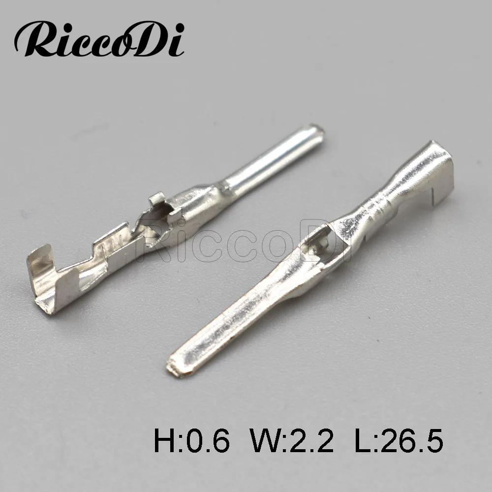 50 PCS 2.2 시리즈 남성 핀 자동차 커넥터 터미널 하우징 터미널 구리 터미널 DJ616-2.2A