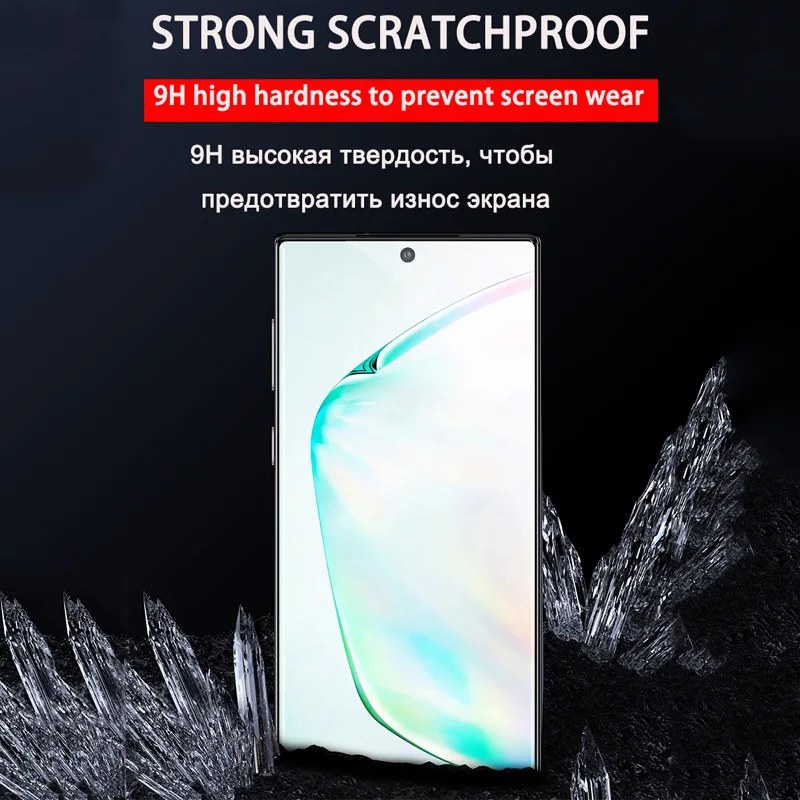 20D изогнутая пленка из закаленного стекла для samsung Galaxy Note 10 9 8 Pro S10E S8 S9 S10 PLus S8 Защитная пленка для экрана полное защитное стекло