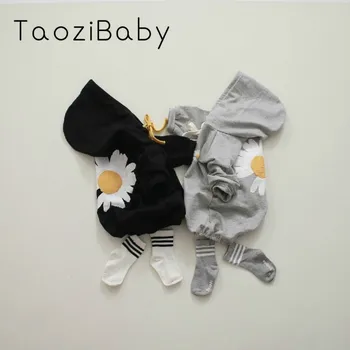 

Newborn Bodysuit 2020 South Korea Spring New Baby Children's Grey And Black Bodysuit Baby Girl Summer Clothes