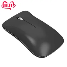 Супертонкая Ультратонкая мышь для ПК, ноутбука, настольного компьютера, 2,4 ГГц, металлическая перезаряжаемая беспроводная мышь 1600 dpi, 10 метров, эффективная