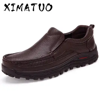 

big size 38-48 mens dress italian leather shoes luxury brand mens loafers genuine leather formal loafers moccasins men