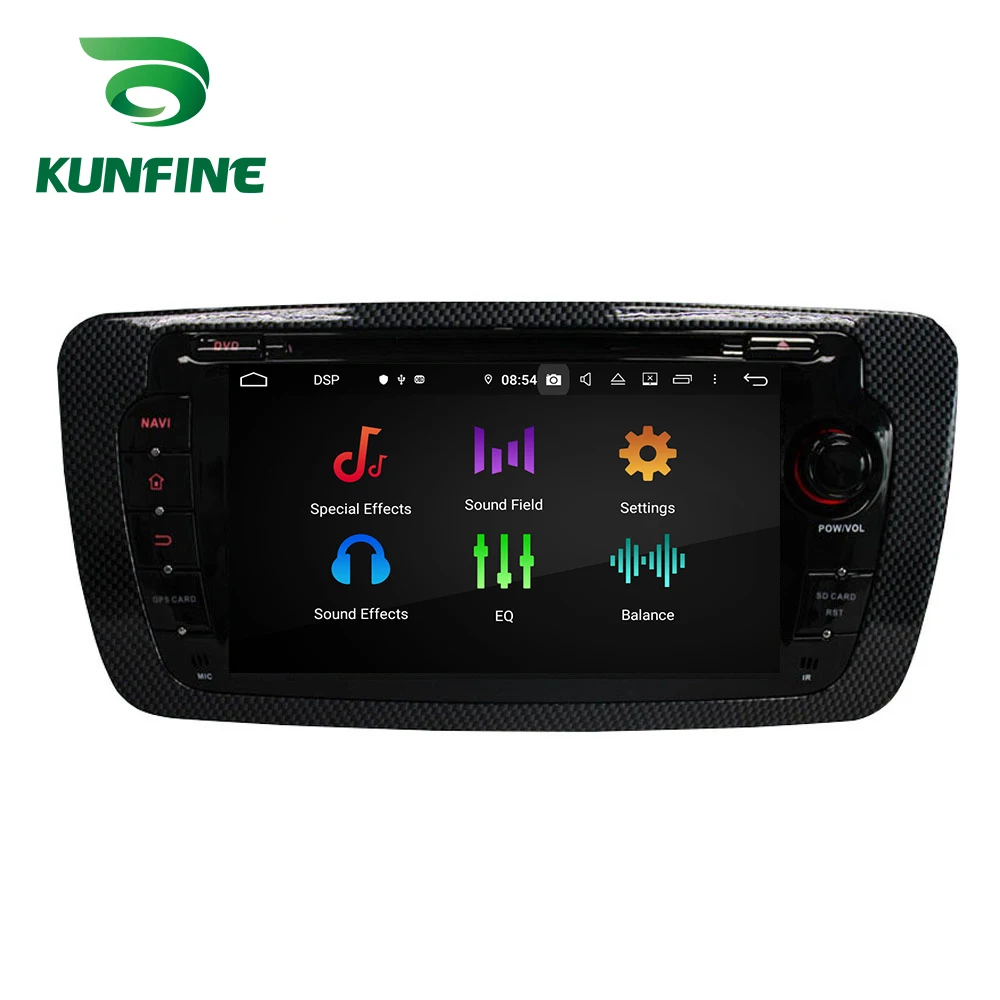 Android 9,0, четыре ядра, 4 Гб ОЗУ, 64 Гб ПЗУ, автомобильный DVD, gps, мультимедийный плеер, стерео, для сиденья IBIZA, 2009-, радио, головное устройство, Wi-Fi