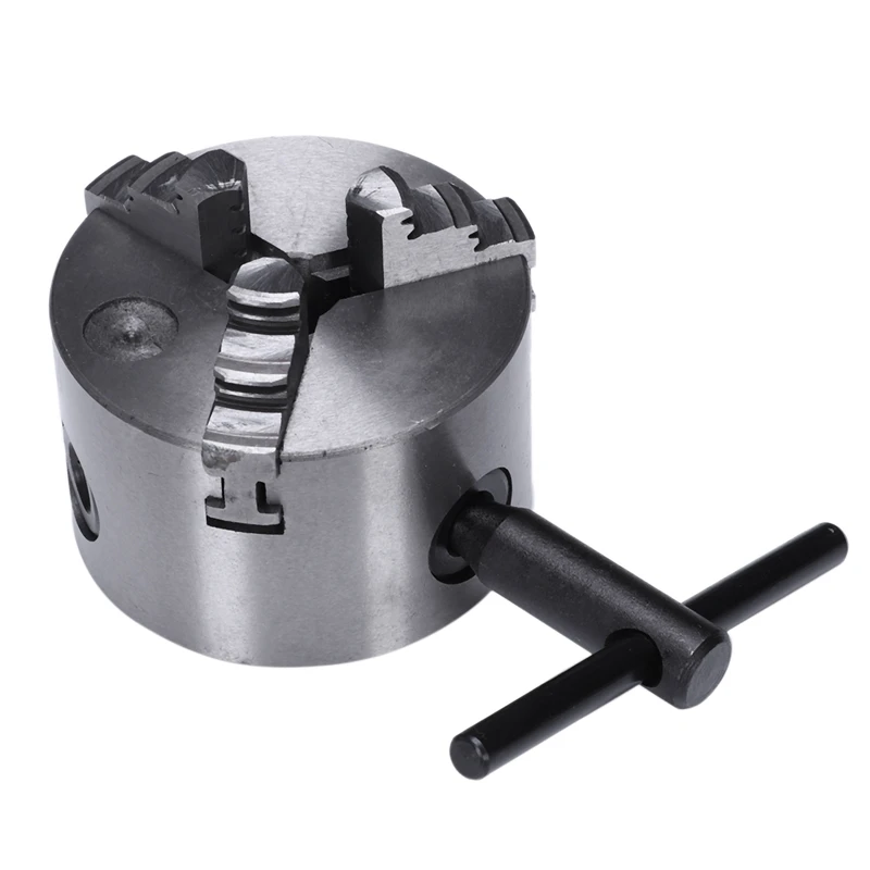 

3 Inch 3 Jaw Lathe Chuck K11-80 K11 80 80Mm Manual Chuck Self-Centering Lathe Parts Diy Metal Lathe Accessories