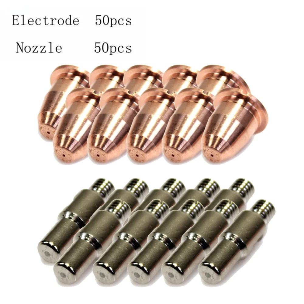 100pcs/set Plasma Torch Nozzles+Electrode Tip For RAZORWELD TRF45-6-CC1 RWPR-0110 RWPD-0116-8 PK100 High Quality