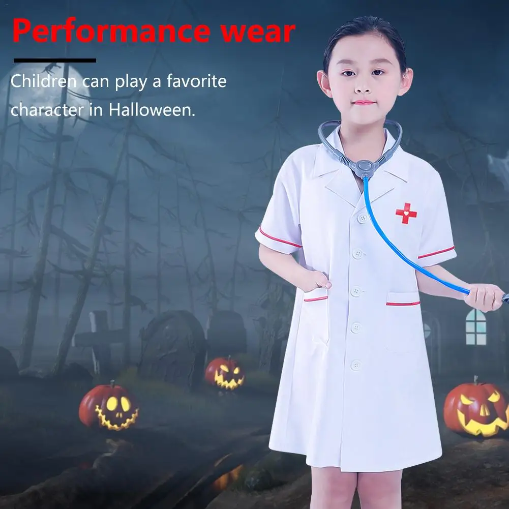 Halloween Children's Clothing Doctor Bai Dawei Professional Play Performance Clothing Kindergarten Play Home Nurse Service