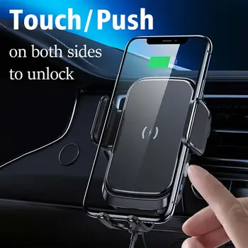 

CASEIER Car Phone Holder For iPhone Samsung 15W QI Wireless Car Charger For Mobile Phone Support Power Storage Charging Holders
