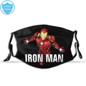 

Iron Man Mouth Face Mask Iron Man Flying Forward Facial Mask Fashion Cool with 2 Filters for Adult