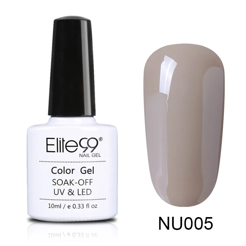 Elite99 10 мл Платиновый Блестящий Гель-лак для ногтей замачиваемый УФ светодиодный лак для ногтей Полупостоянный праймер для ногтей УФ-Гель-лак для маникюра - Цвет: NU005