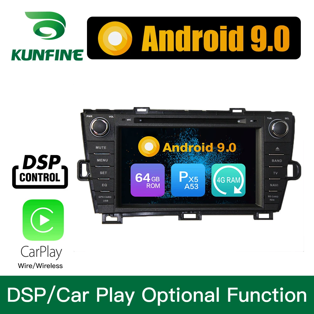 Flash Deal Android 9.0 Octa Core 4GB RAM 64GB ROM Car DVD GPS Multimedia Player Car Stereo for Toyota Prius 2009-2014 right driving 2