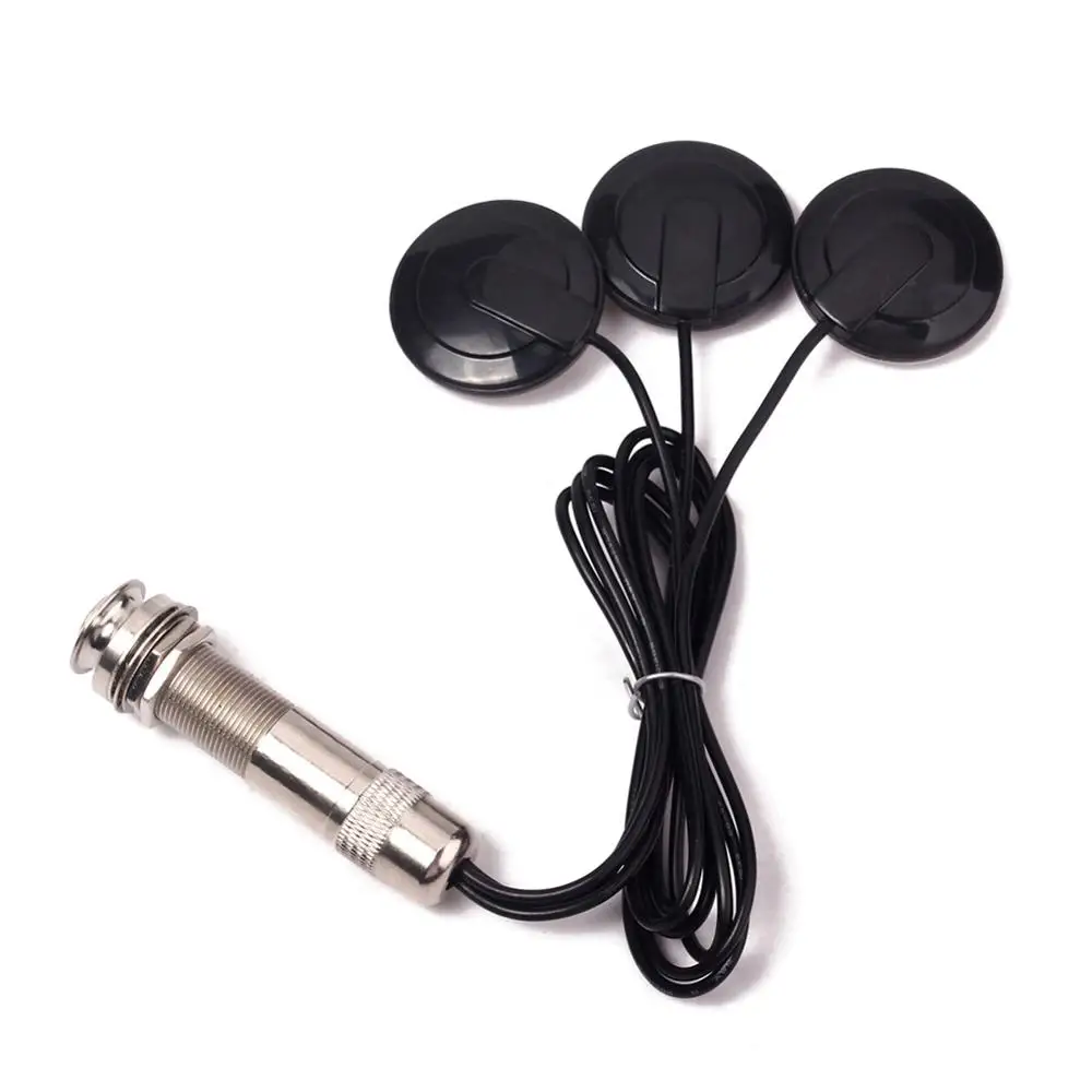 

Universal Acoustic Guitar Ukulele Mandolin 6.35mm Pickup Piezo 3 Transducer
