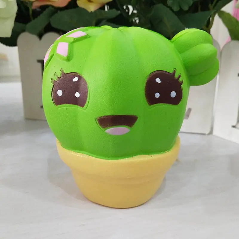 Jumbo милая мягкая игрушка кактус медленно поднимающаяся сжимающая игрушка для детей Новинка Игрушки для девочек детский подарок
