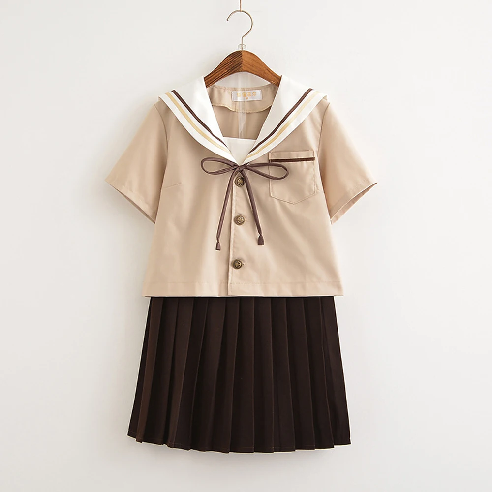 New_Japanese_Korean_Cute_Girls_Sailor_suit_Student_School_Uniforms_Clothing_Outfits_Short_Long_Shirt (1)
