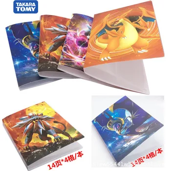 

112Pcs Takara Tomy Holder Album Toys Collections Pokemone Cards Album Book Top Loaded List Toys Gift for Children