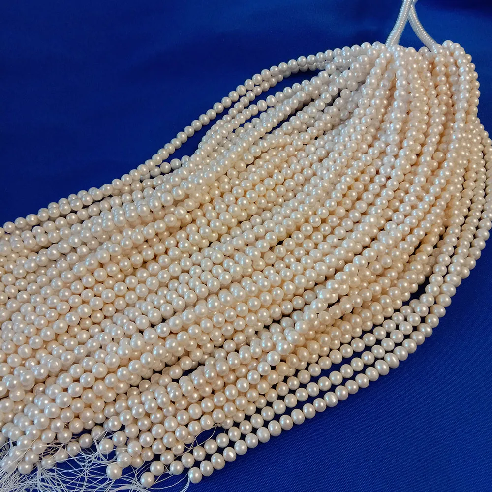 16 inch,8-9 mm AAA high luster white perfect round  100% nature freshwater pearl without nuclear,high luster