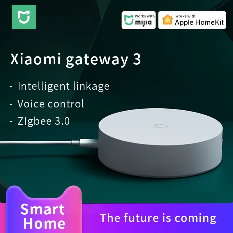 Шлюз Xiaomi Mijia Gateway 3 многорежимный умный дом Zigbee Wi Fi Bluetooth сетчатый хаб работает с Mi
